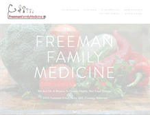Tablet Screenshot of freemanfamilymedicine.com